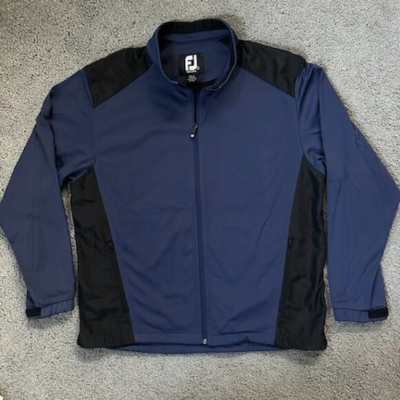 Foot Joy Dry Joys Other - FootJoy Dry Joys Men’s Golf Jacket Long Sleeve Navy Black Zip Front Jacket, L